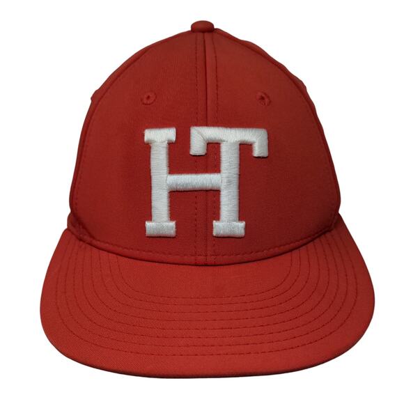 Under Armour Fitted Hat Red Size M Embroidered HT Logo Stretchy - Picture 1 of 10